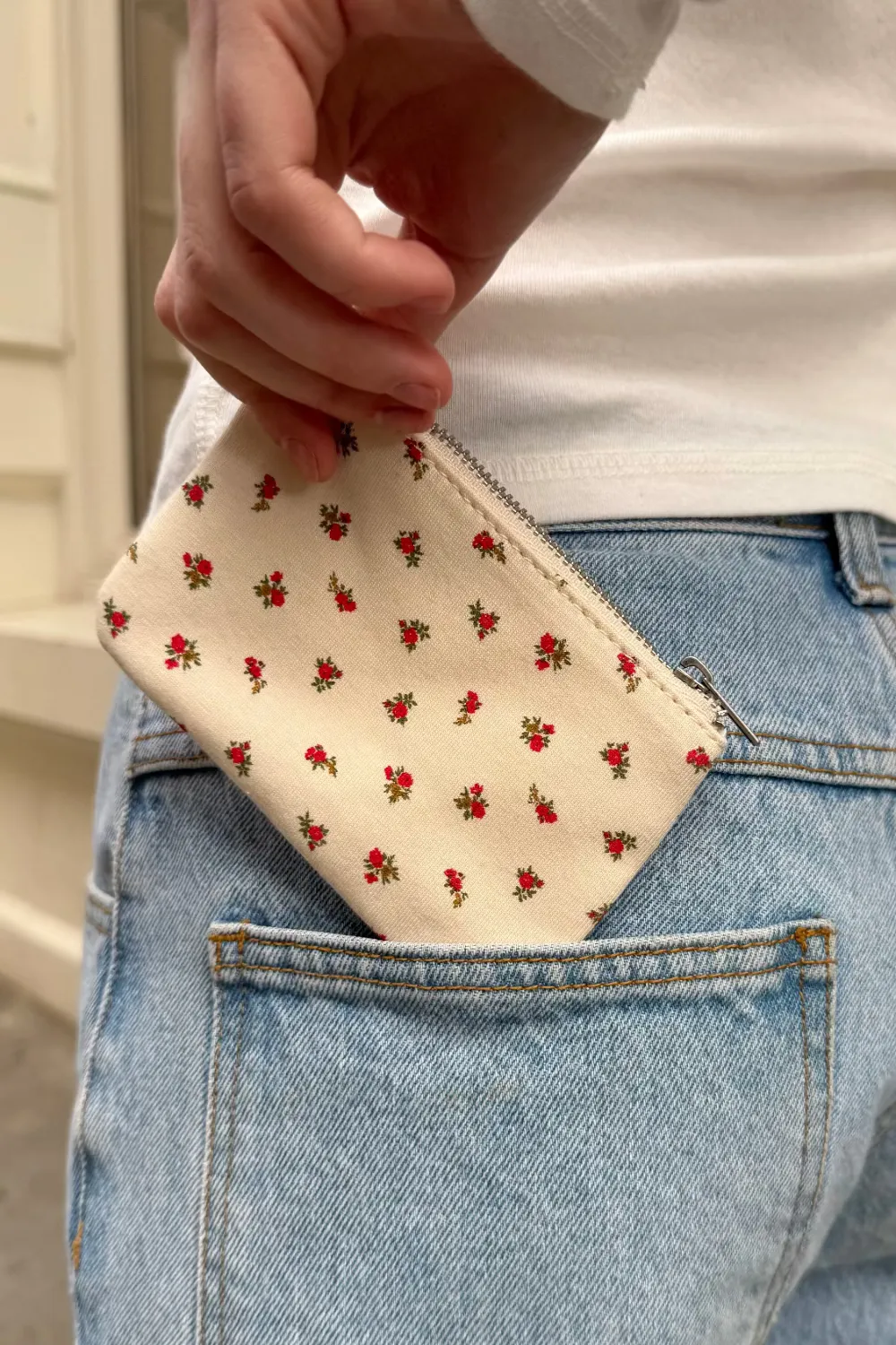 Floral Print Coin Purse