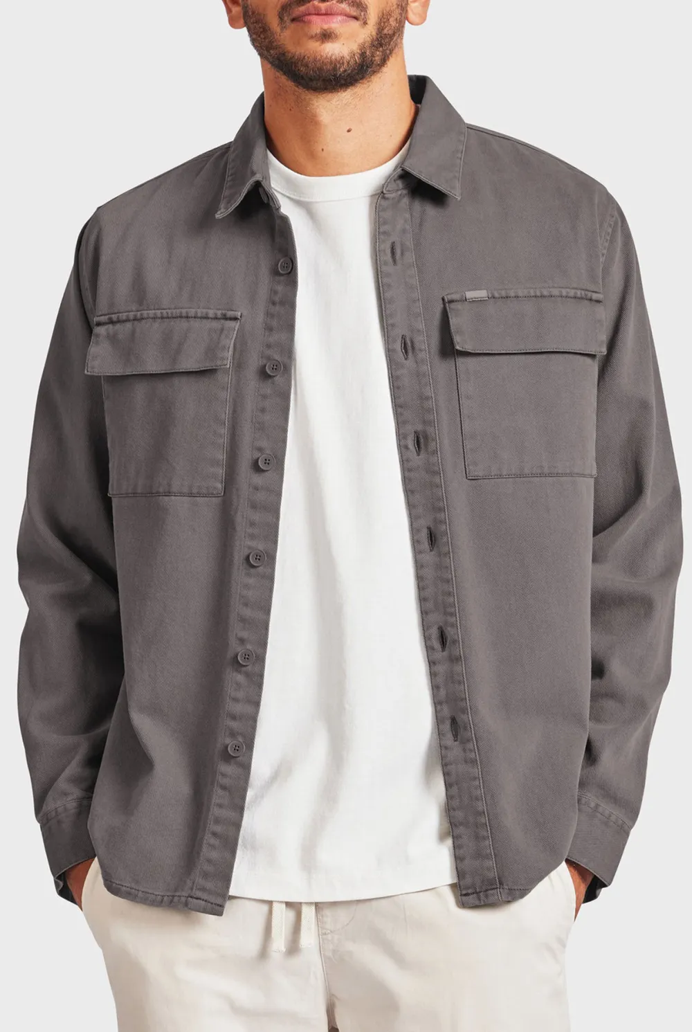 Casual Style Overshirt- Dutch blue