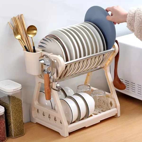 2-Tier Dish Drying Rack