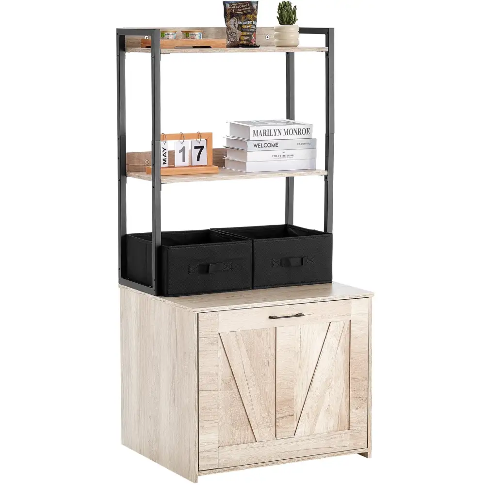 Hidden Storage Litter Box Enclosure