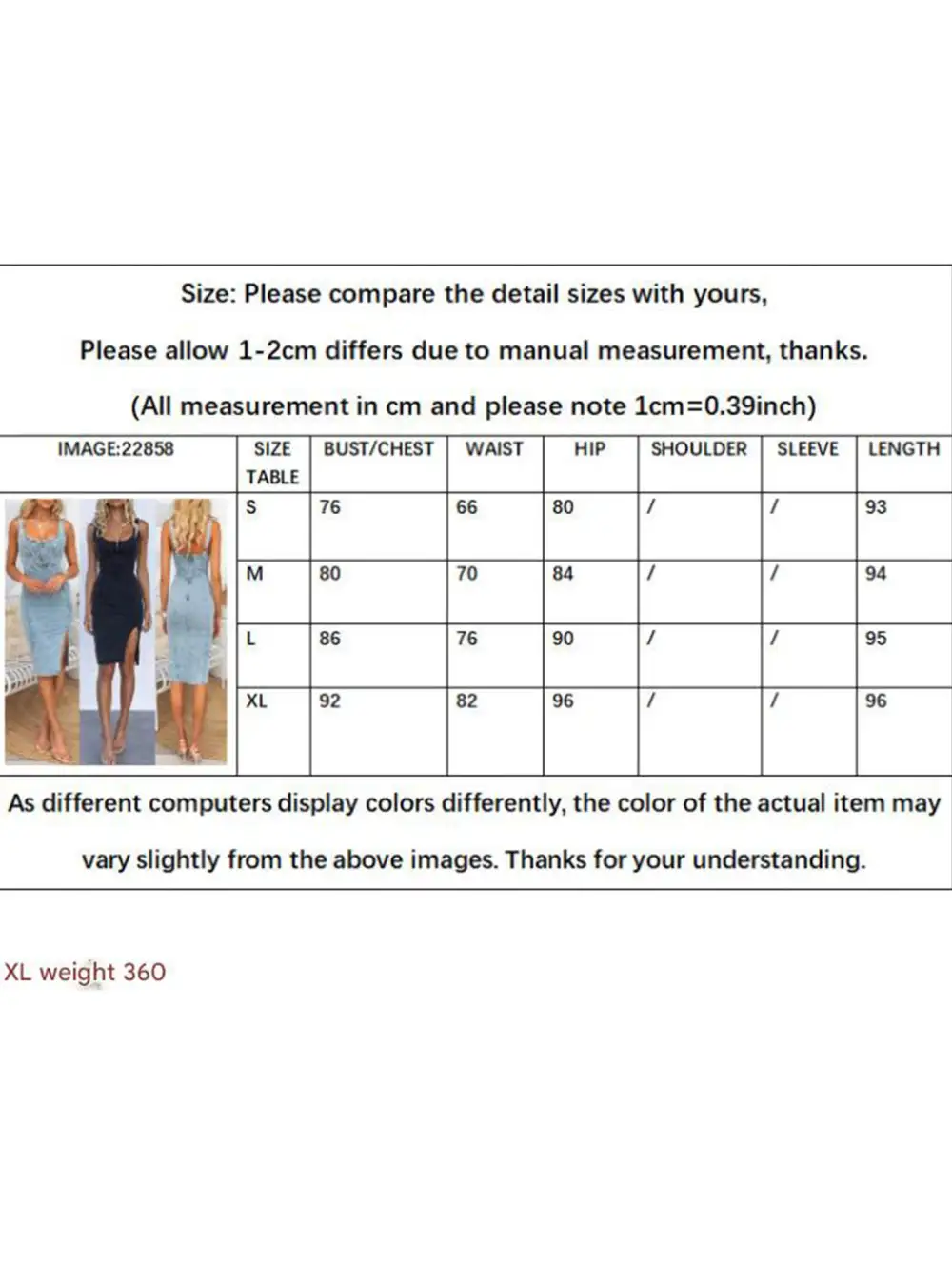 U Neck Denim Cami Mini Dress