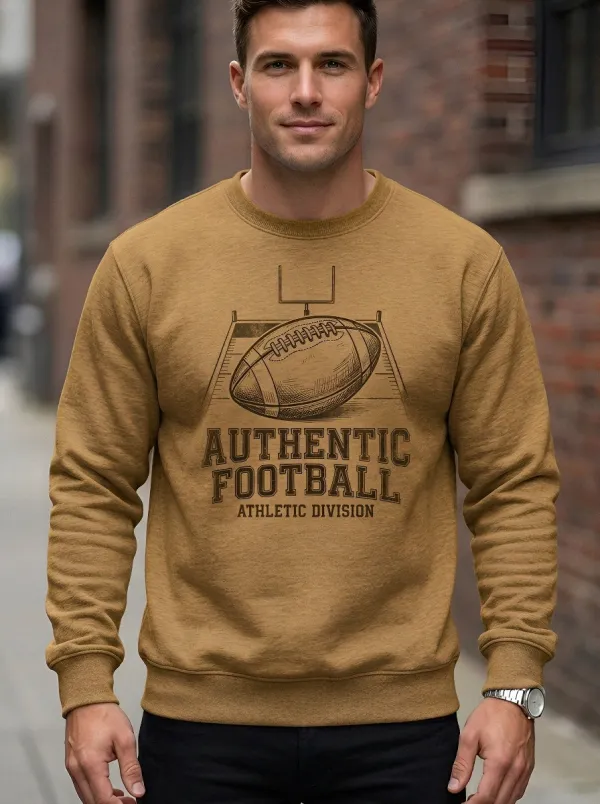 Men's American Football Authentic Athletic Division Printed Sweatshirt