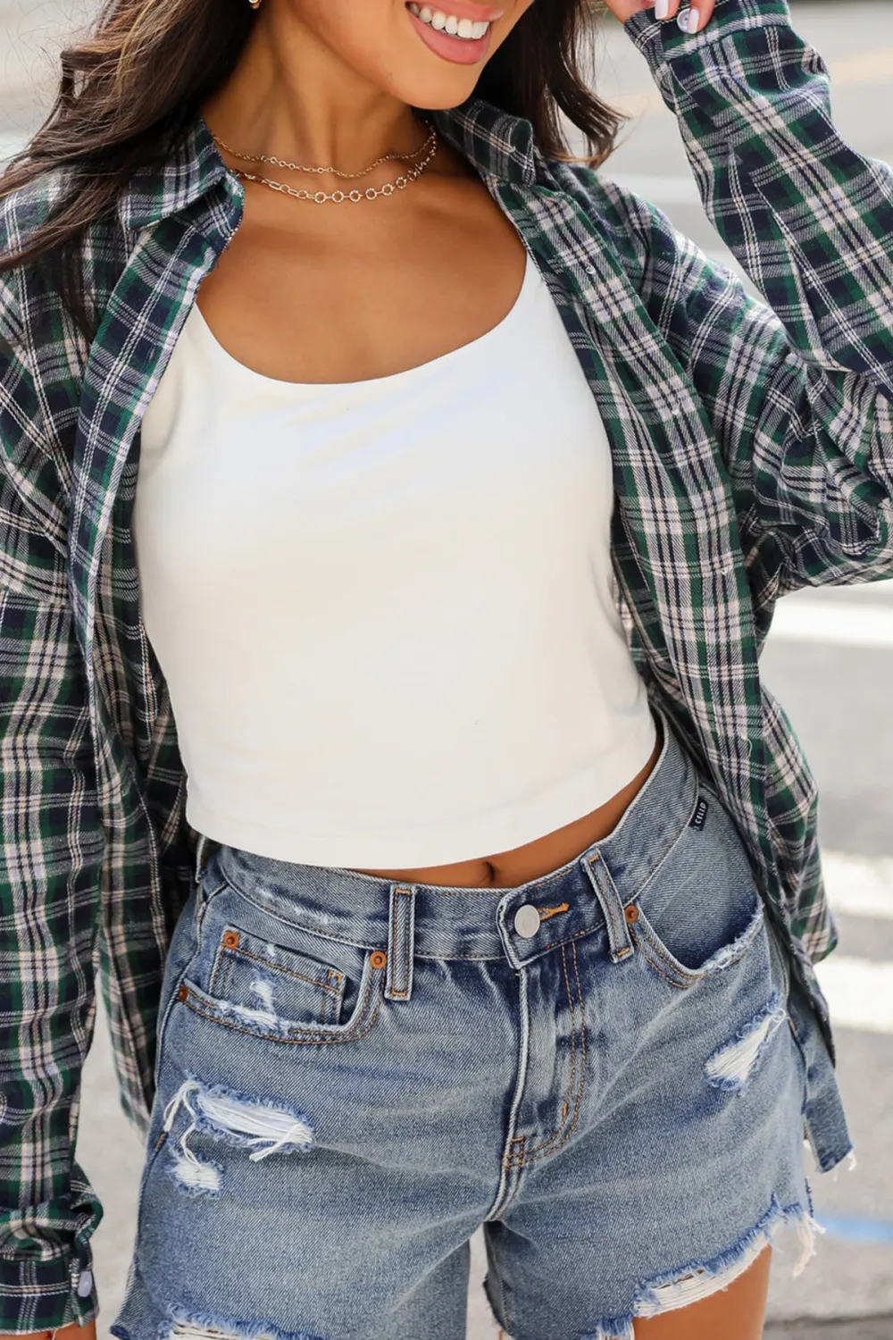 Green Plaid Flannel