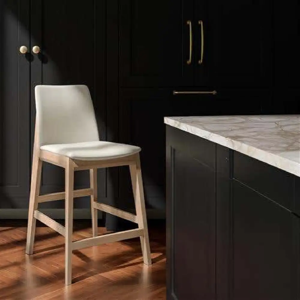 Classic Leather Vegan-Leather Counter Stool