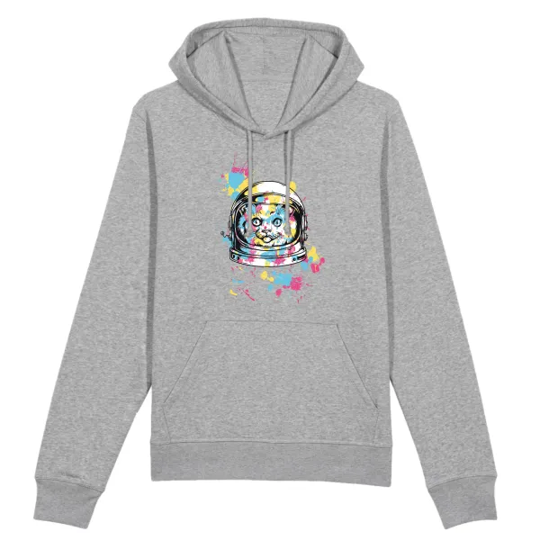 Orbit Cat Graphic Pullover Hoodie