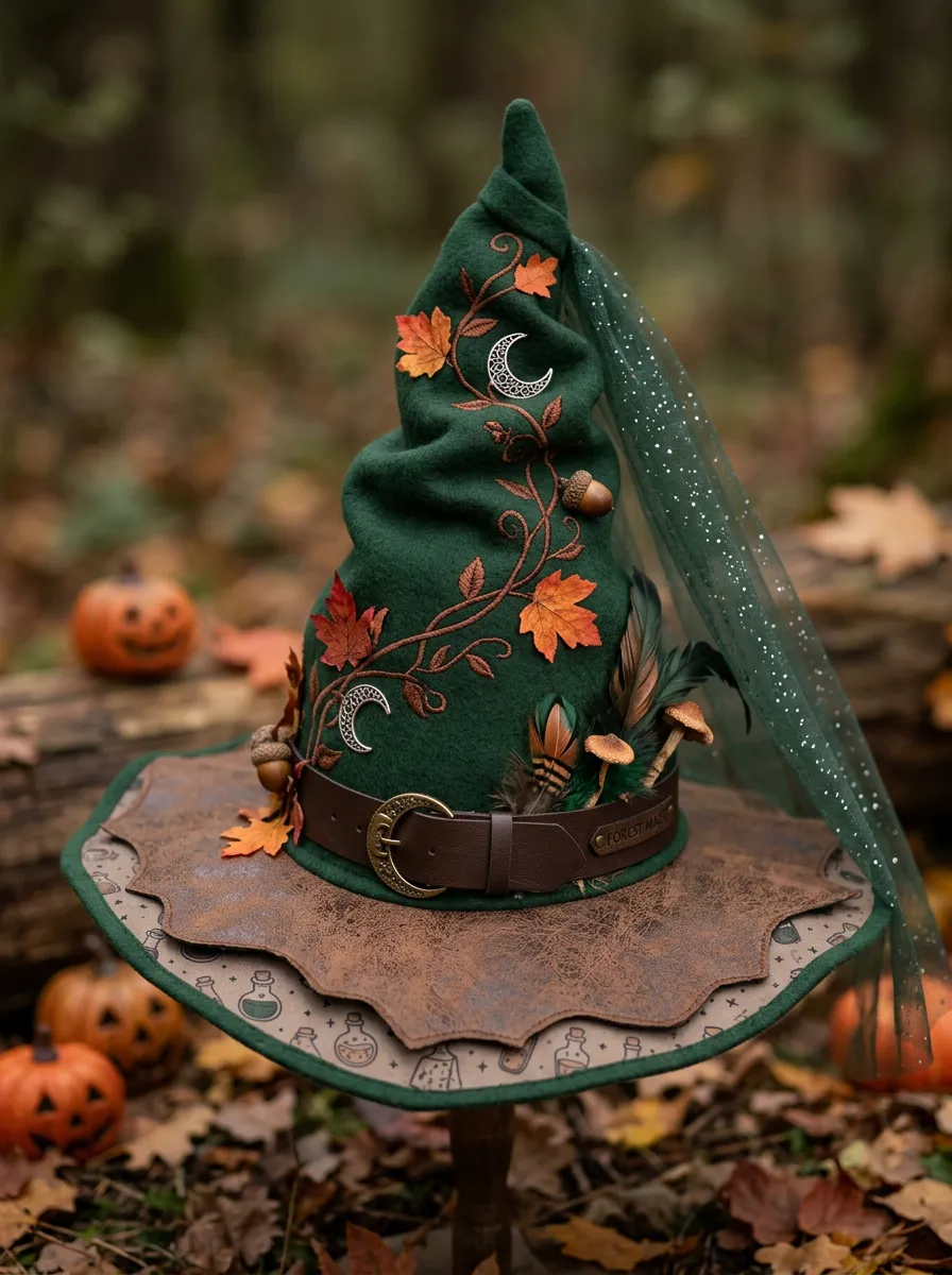 Forest Halloween Witch Hat