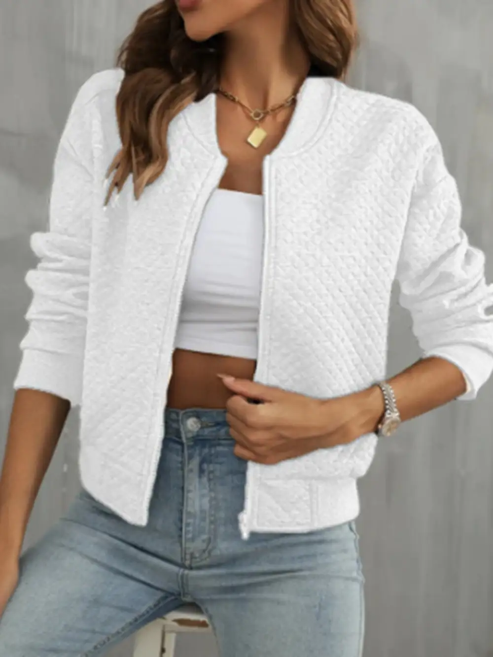 Refined Zip-Up Jacket