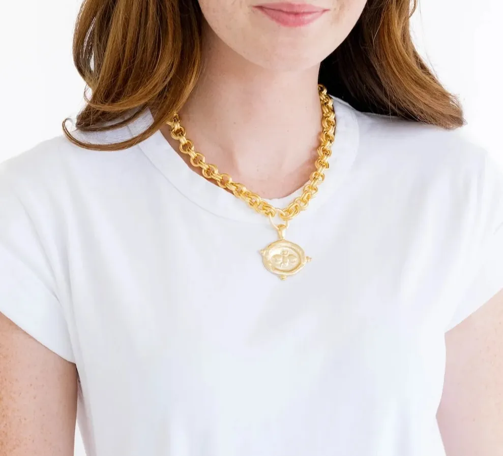 Bee Intaglio Statement Necklace
