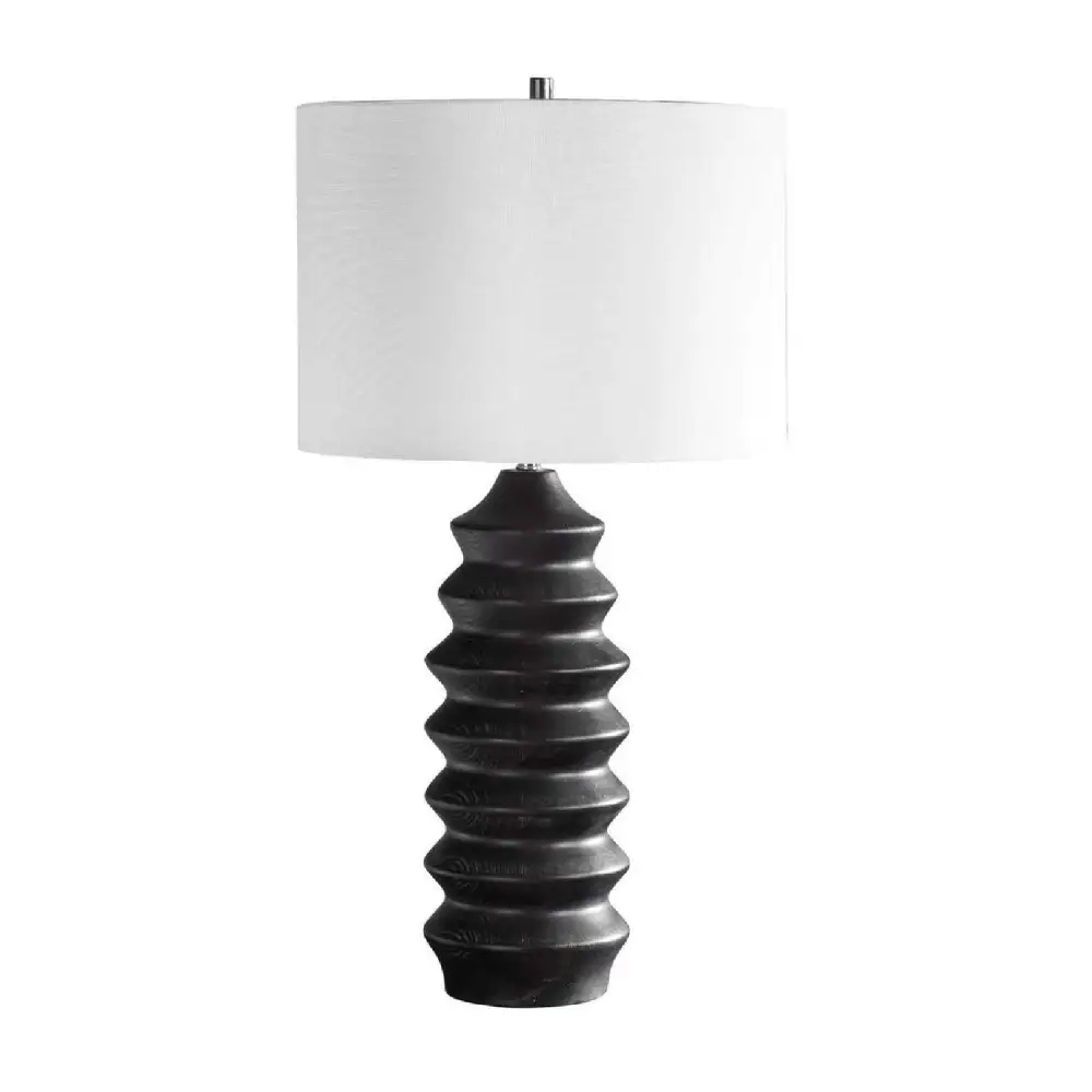 Rustic Wood Table Lamp