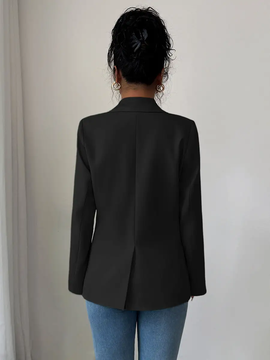 Button Front Blazer Versatile