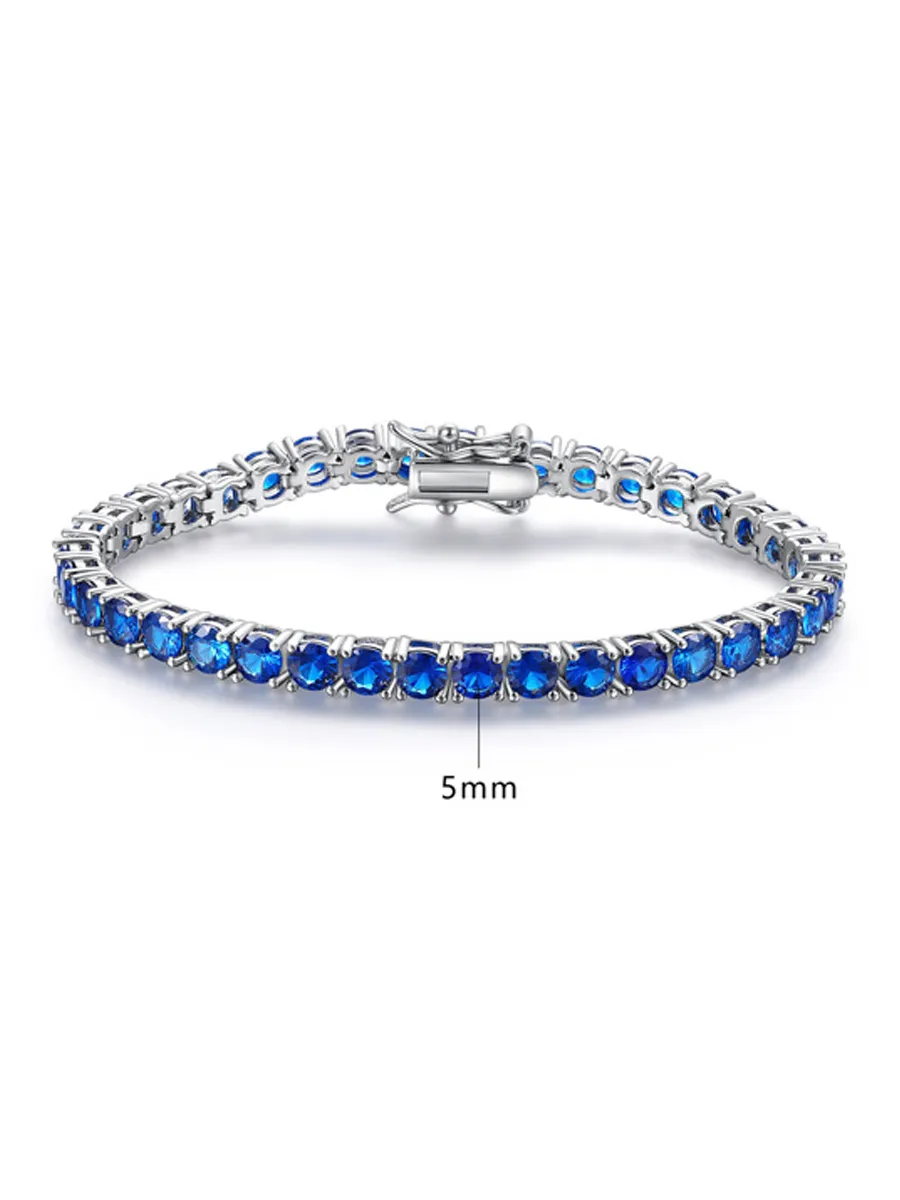 Eloise Blue Spinel Tennis Bracelet