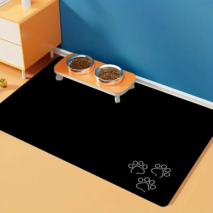 Minimalist Paw Pet Food Mat