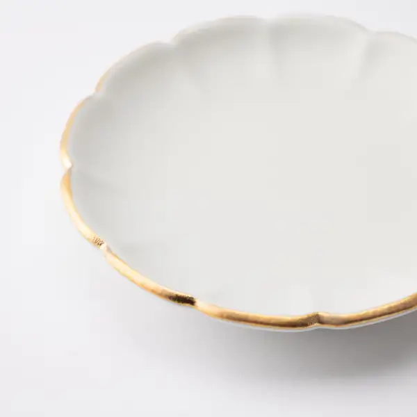 Chrysanthemum Chrysanthemum-Shaped Carved Sauce Plate