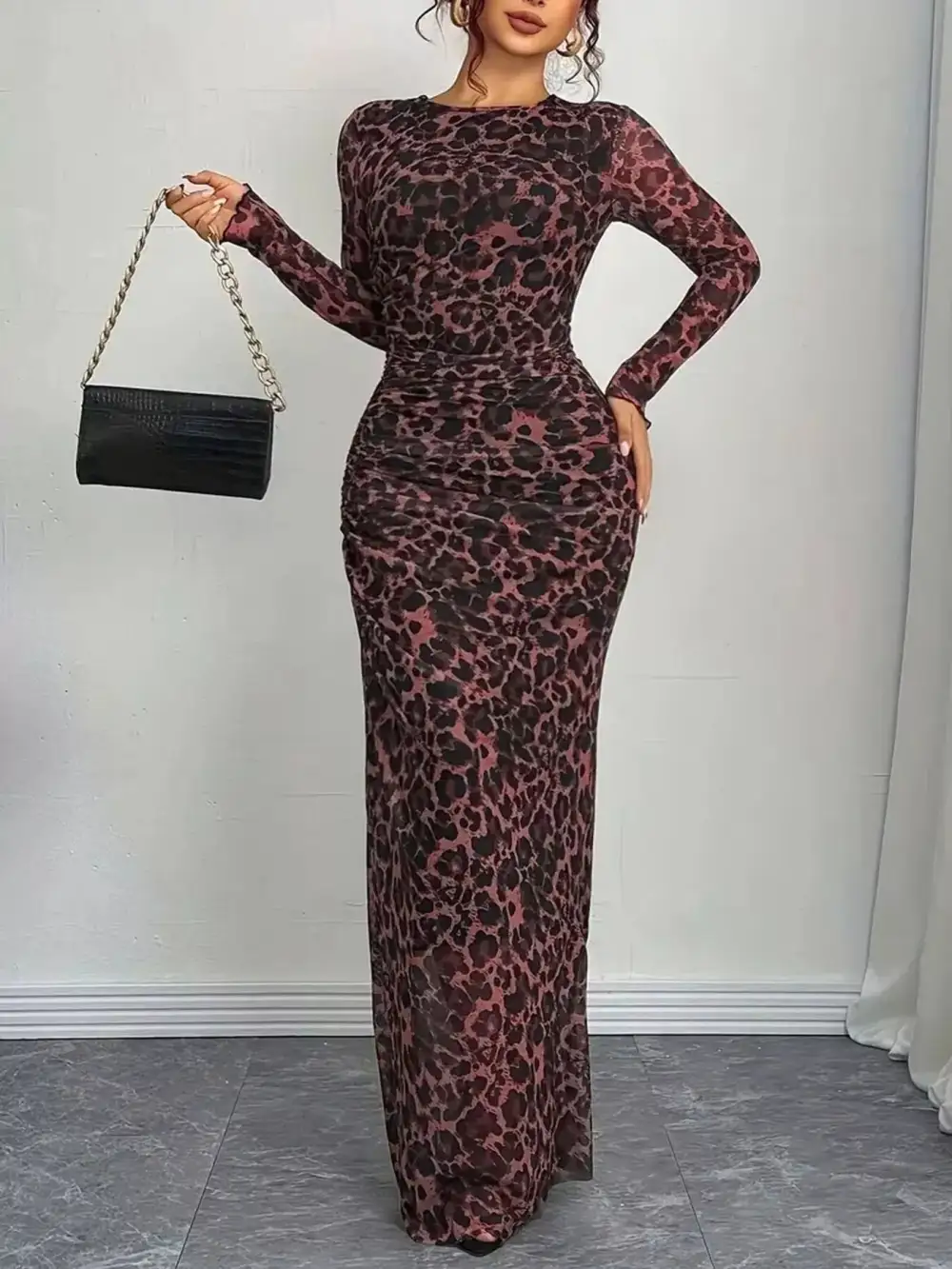Bodycon Long Sleeve Maxi Dress
