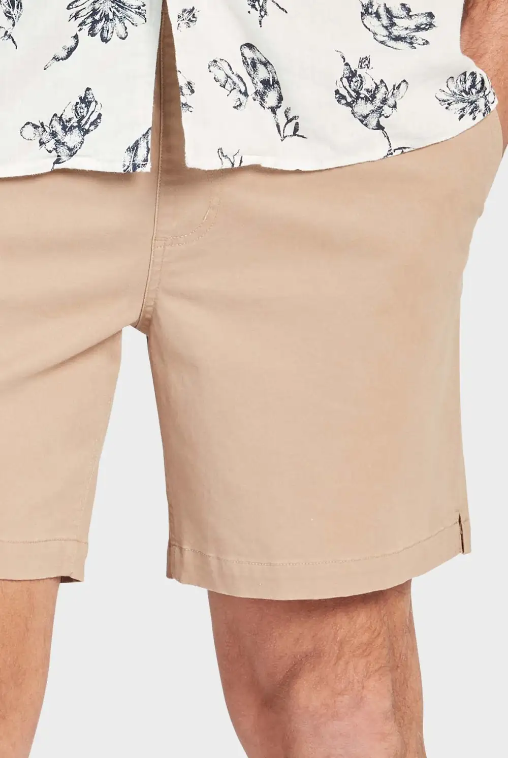 Classic Straight Cut Cotton Chino Casual Shorts
