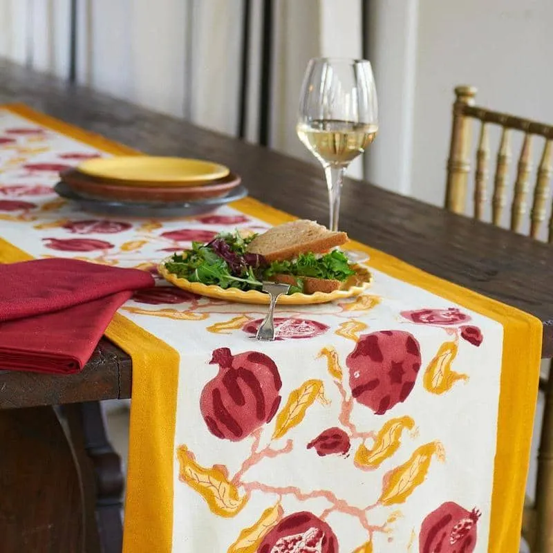 Jewel Pomegranate Table Runner