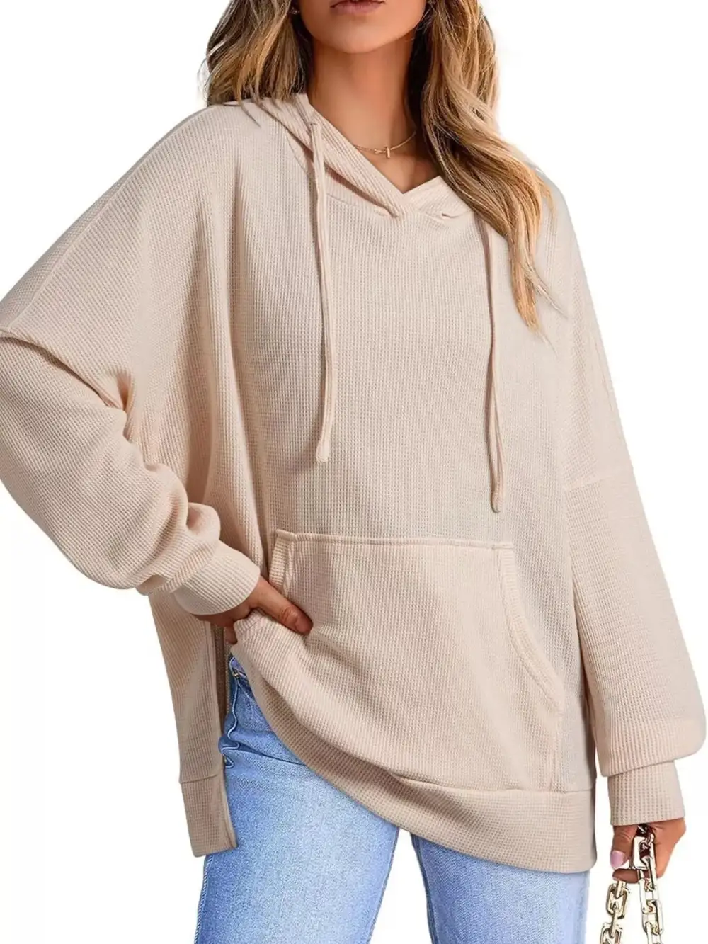 Refined Drawstring Pocketed Oversized Hoodie