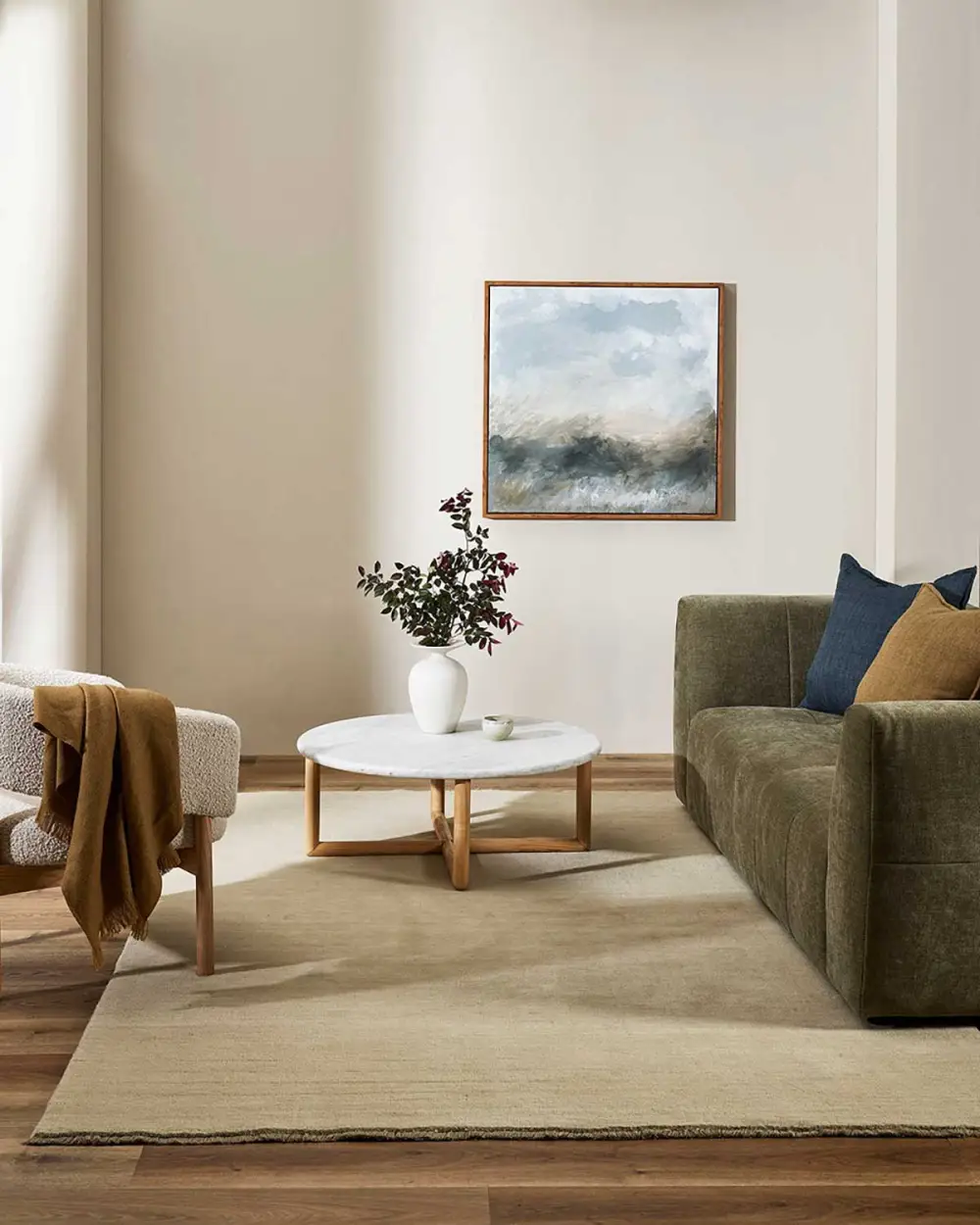 Wool Contemporary Minimalist Timeless Area Rug