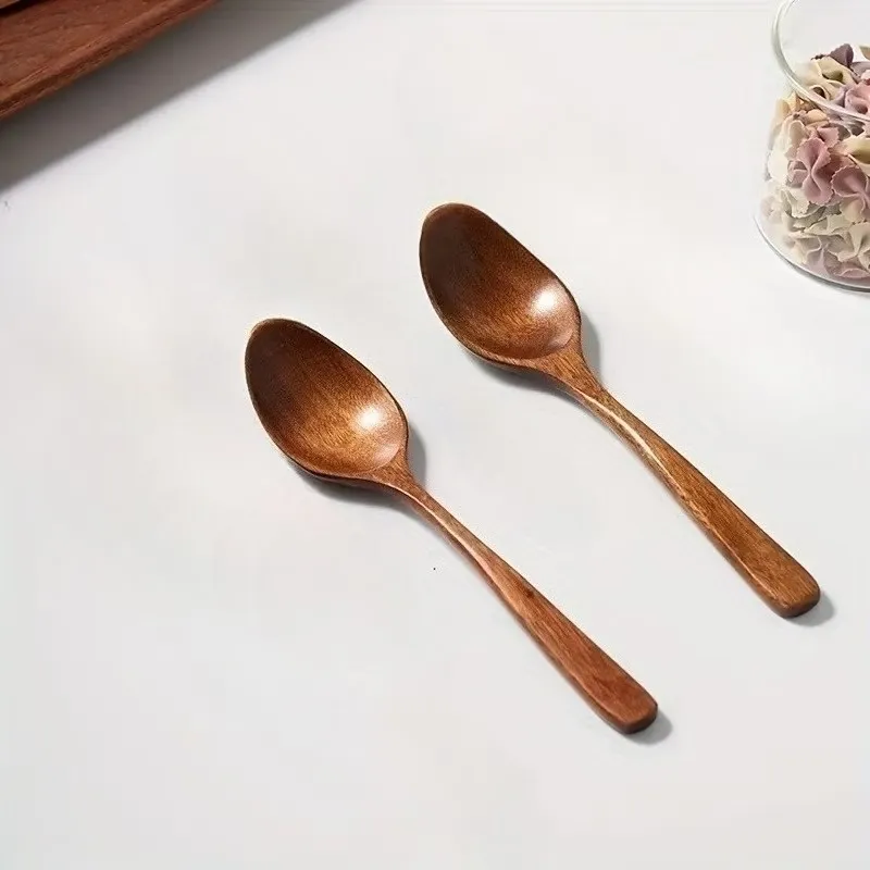 2-Piece Wooden Dining Spoon