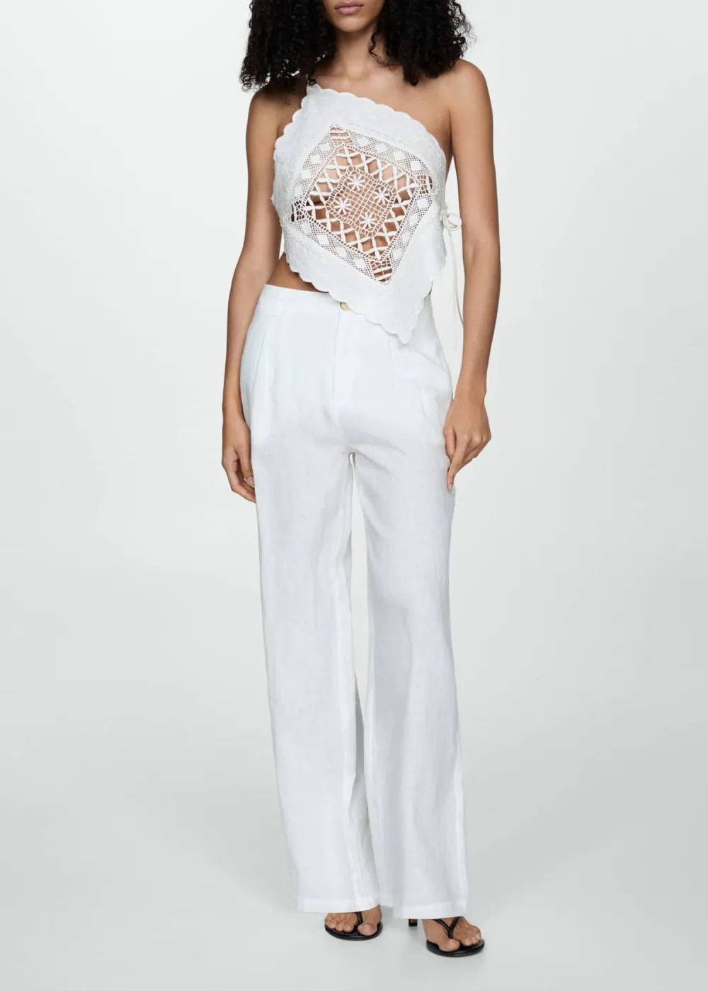 Linen Trousers With Darts