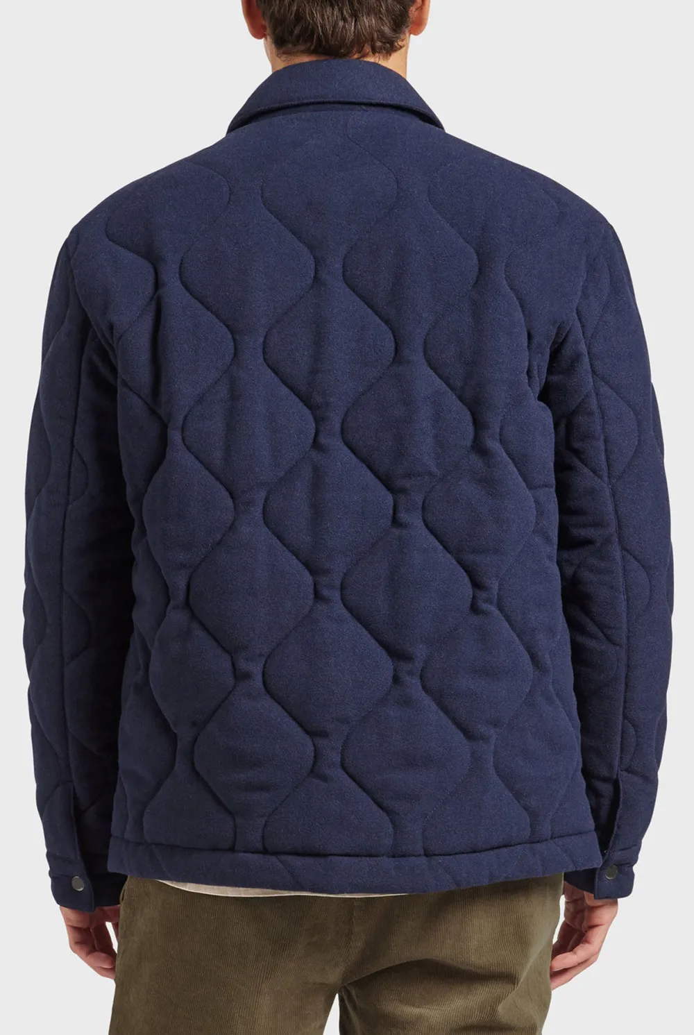 Quilted Plaid Flannel Overshirt Jacket