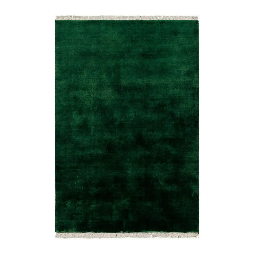 Hand-Loomed Wool Fringe Square Carpet