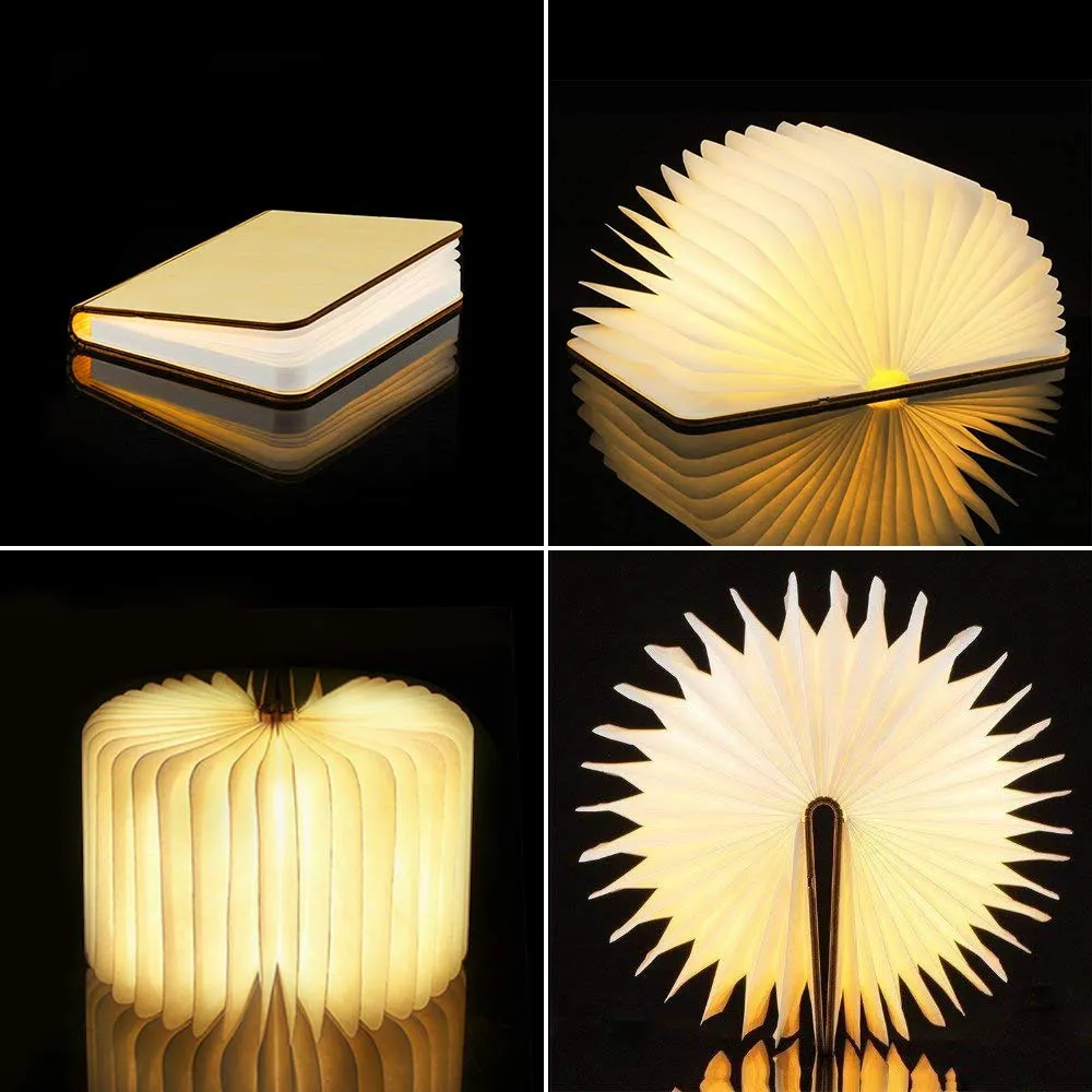 Wooden Metal Rechargeable Decorative Table Accent