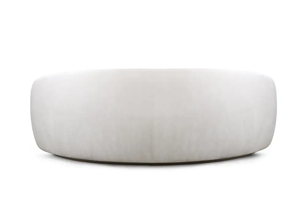 Curved Upholstered Sofa