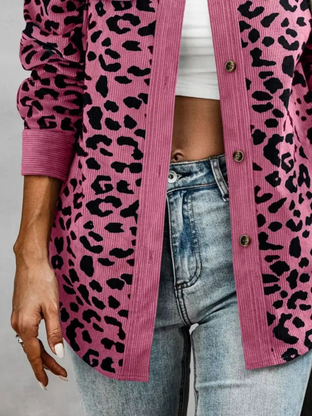 Full Size Zip Up Zebra Print Bomber Jacket