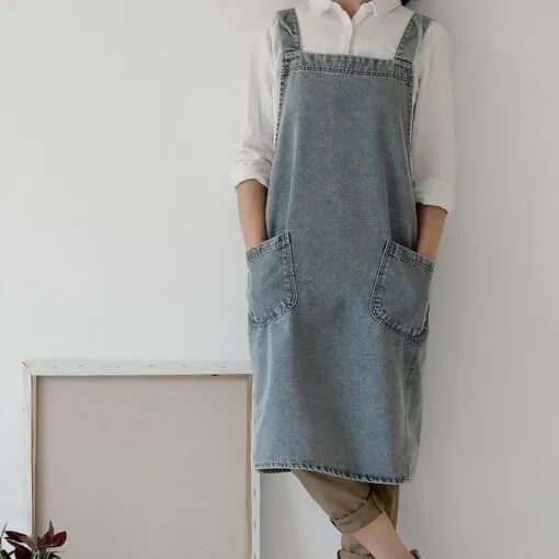 Practical Denim Kitchen Work Apron
