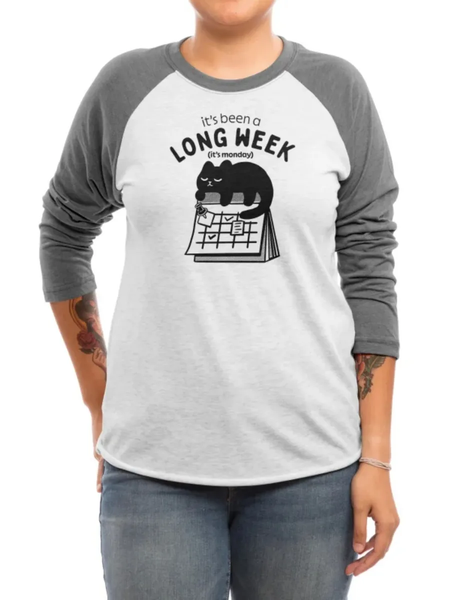 Calendar and Cat Print T-Shirt