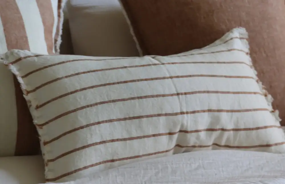 Striped Rectangular Decorative Cushion