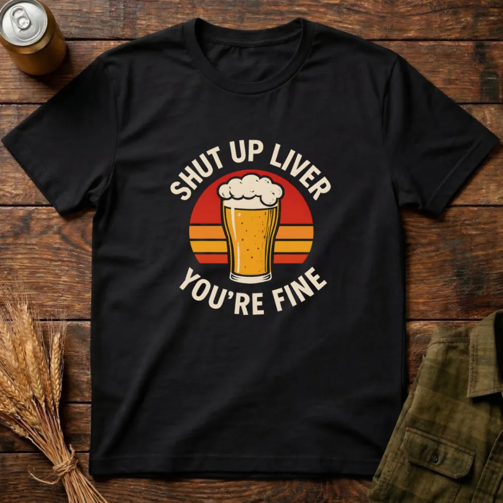 Shut Up Liver Graphic Cotton T-Shirt