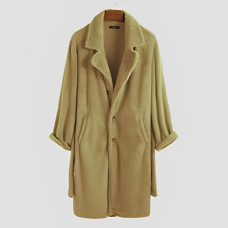 Buttoned Textured Button Coat