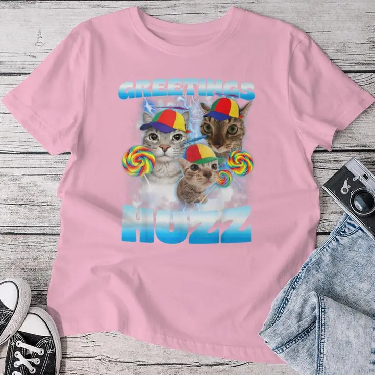 Cat Meme Greetings T-shirt