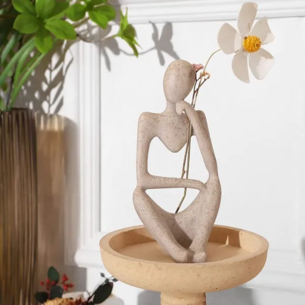 3 Pcs Abstract Thinker Statue Set
