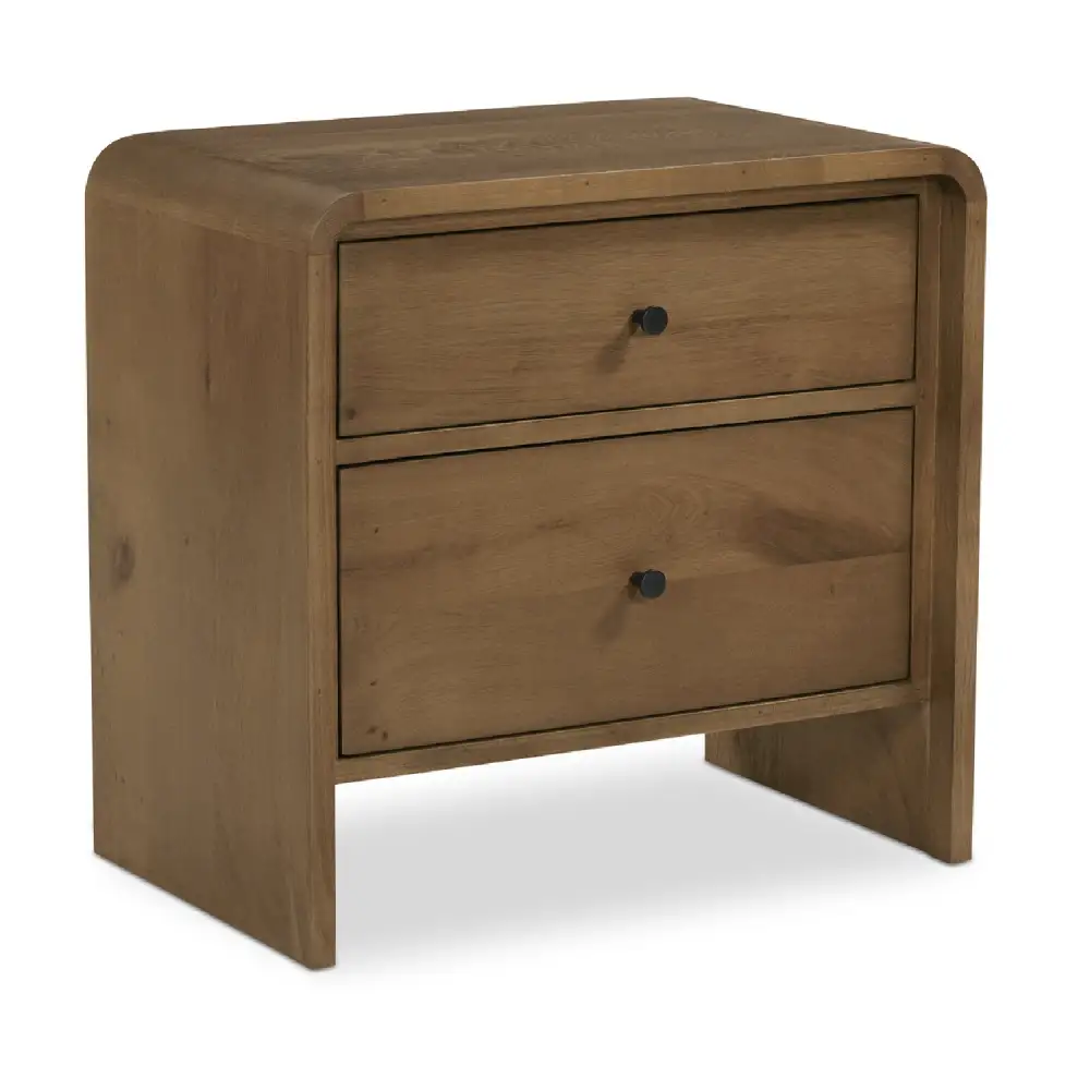 Refined Drawer Solid Oak Nightstand