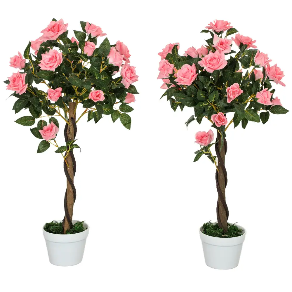 Streamlined Round Artificial Floral Plant