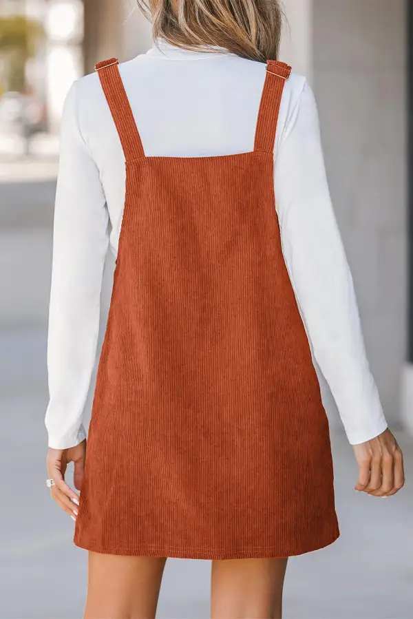 Layer Friendly Pocket Detail Mini Dress
