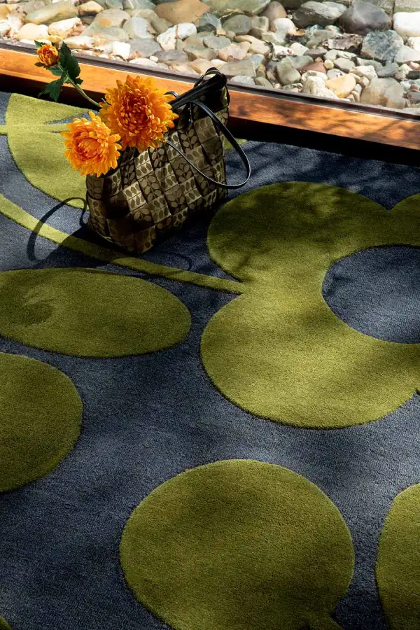 Wool Tufted Floral Balanced Area Rug