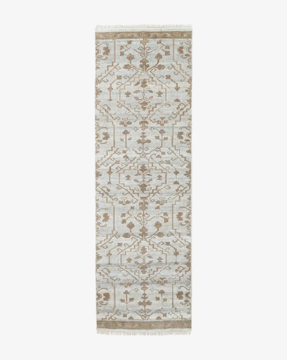 Textural Durable-Weave Hand-Knotted Wool Area Rug