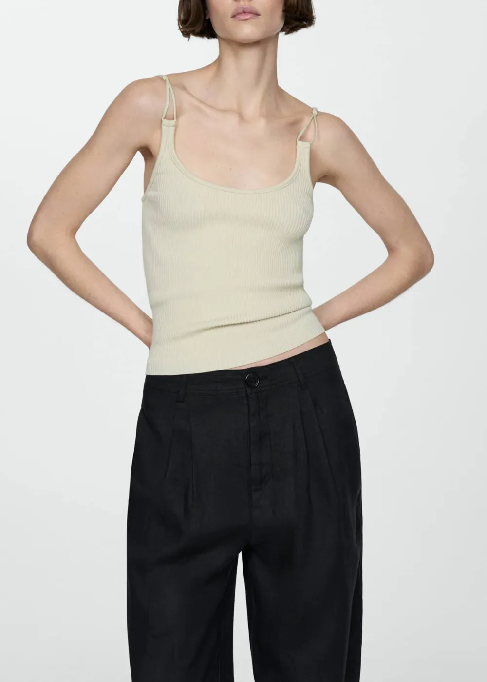 Linen Wideleg Pants