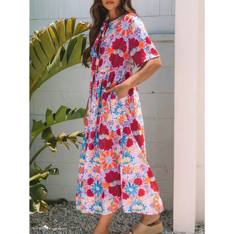 Tie Front Midi Dress