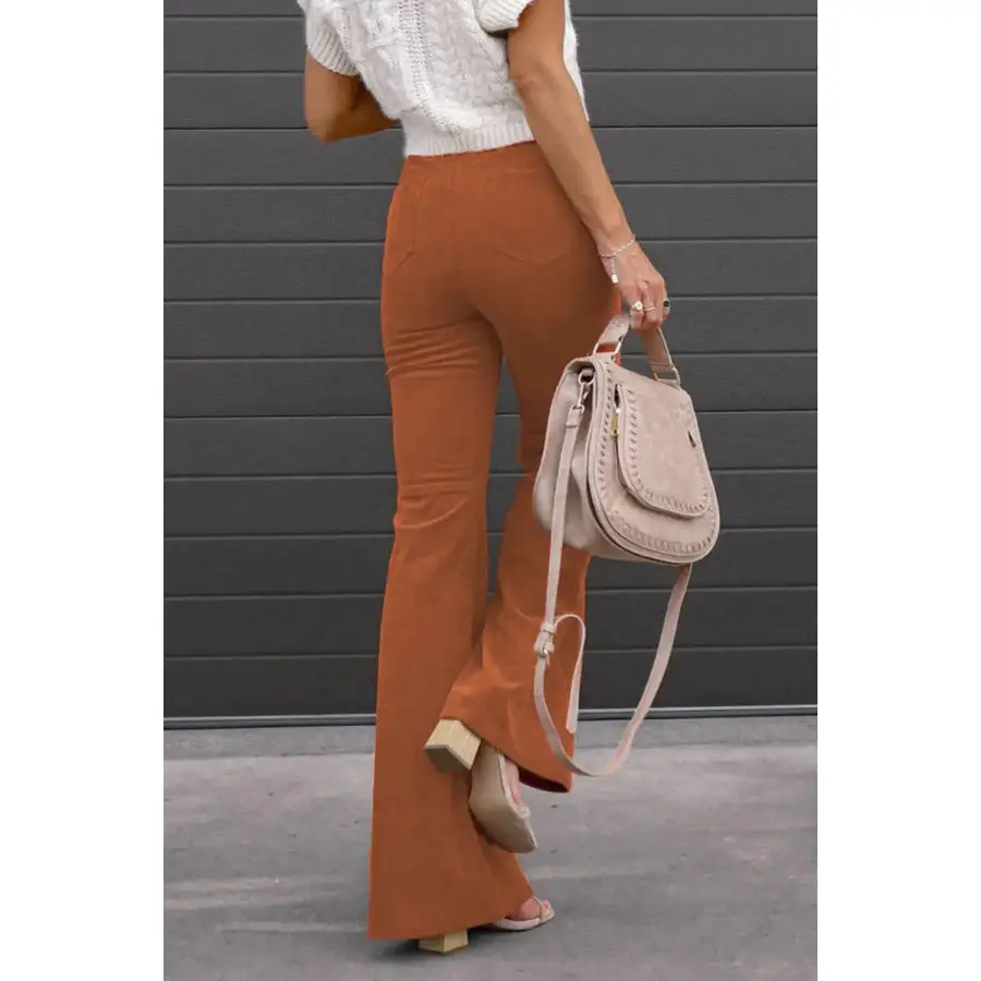 Full Size Hight Waist Bootcut Pants Plus Size