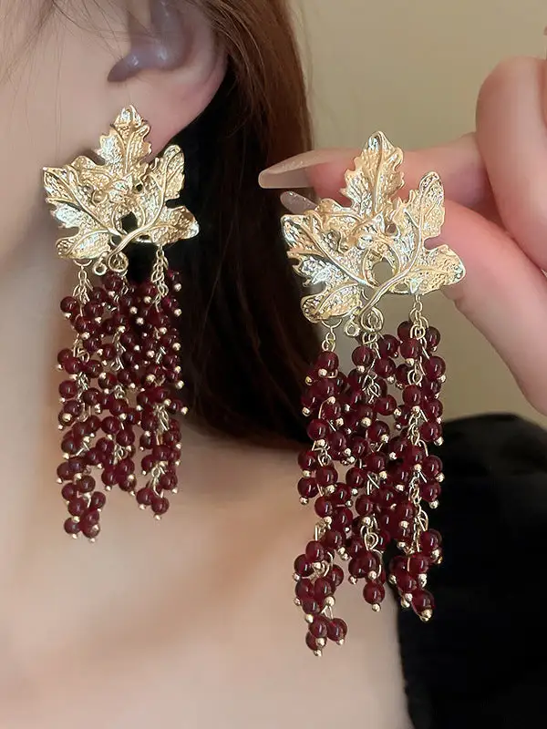 Sculptural Sunburst Drop Earrings