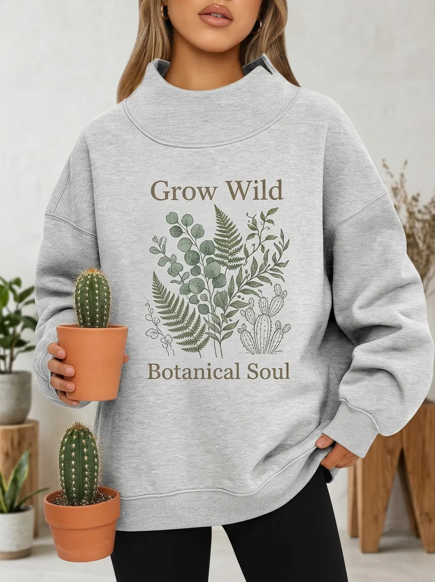 Botanical Plant Lover Sweatshirt