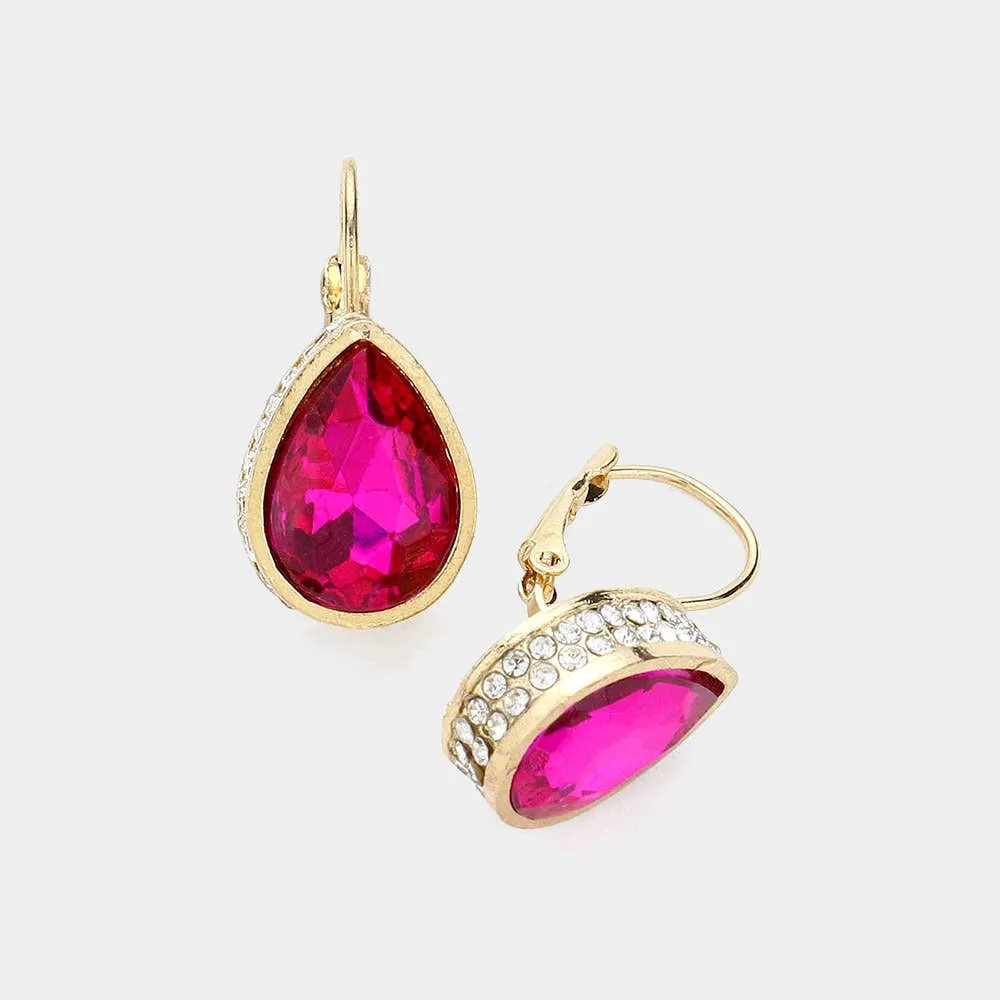 Modern Floral Accent Earrings
