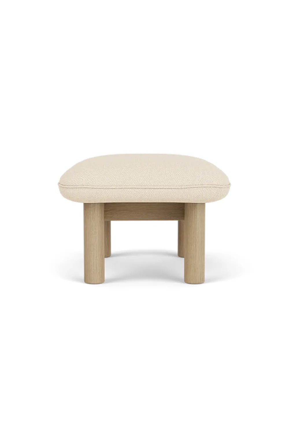 Cushioned Wooden Ottoman