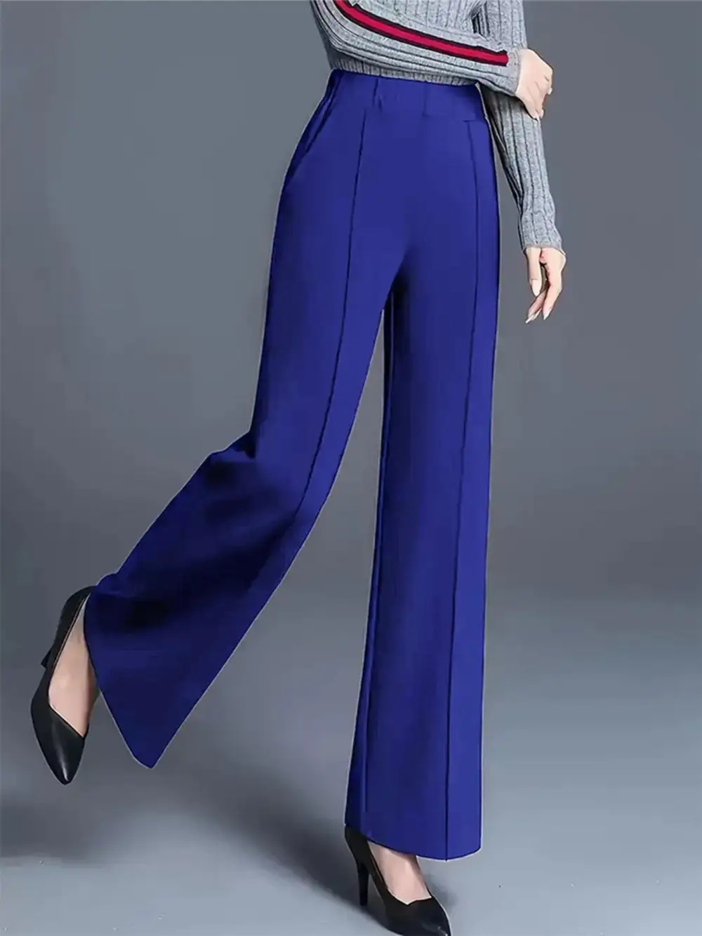 Classic High Waisted Wide Leg Pants