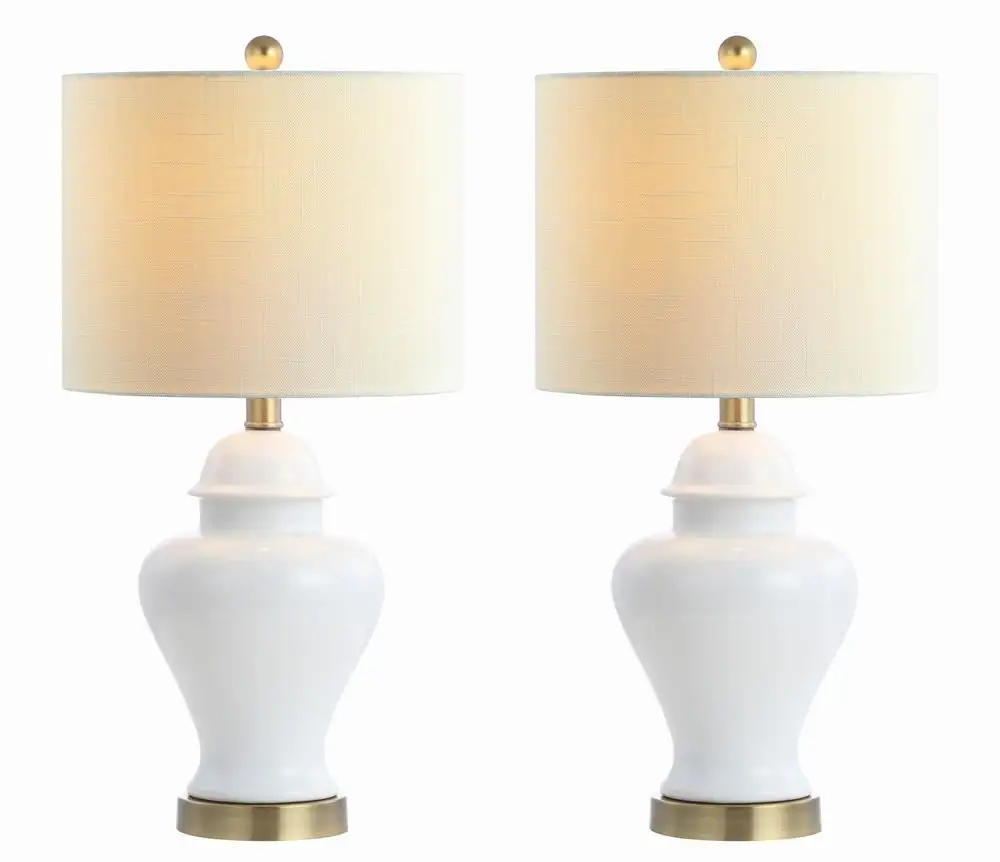 Ceramic Iron Classic Cottage LED Table Lamp